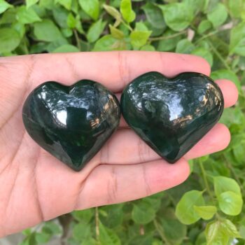 2 Pcs Best Quality Green Nephrite Jade Heart Stones, Nephrite Jade Hearts, Nephrite, Nephrite Jade Stone, Jade Hearts, Nephrite Hearts, Jade