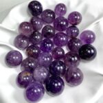Beautiful Top Quality Transparent Purple Amethyst Spheres