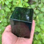 2.24 Lbs Beautiful Green Nephrite Jade Cubic