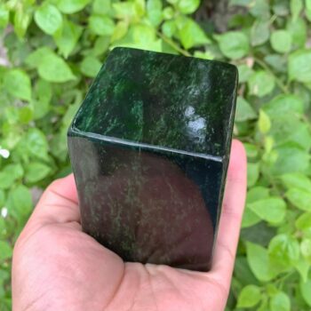 2.24 Lbs Beautiful Green Nephrite Jade Cubic, Nephrite Cubic, Nephrite Green Cubic, Nephrite Jade Cubic, Nephrite Stone Cubic, Nephrite Jade