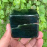 672g Beautiful Green Nephrite Jade Cubic
