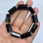 Lustrous Black Tourmaline Beads Bracelet
