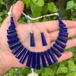 AAA Quality Lapis Lazuli Necklace With Earrings
