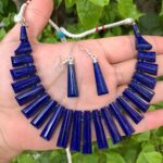 AAA Quality Lapis Lazuli Necklace With Earrings