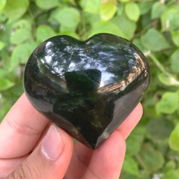 95g Beautiful Quality Green Nephrite Jade Heart Stone, Nephrite Jade, Nephrite, Nephrite Jade Heart Stone, Jade Heart, Nephrite Heart Stone
