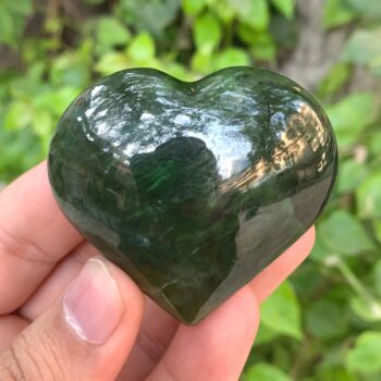 83g Beautiful Quality Green Nephrite Jade Heart Stone, Nephrite Jade, Nephrite, Nephrite Jade Heart Stone, Jade Heart, Nephrite Heart Stone