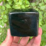 672g Beautiful Green Nephrite Jade Cubic