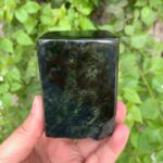 780g Beautiful Green Nephrite Jade Cubic
