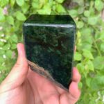 780g Beautiful Green Nephrite Jade Cubic