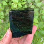 549g Beautiful Green Nephrite Jade Cubic