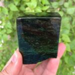 549g Beautiful Green Nephrite Jade Cubic