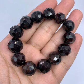 Lustrous Red Almandine Garnet Beads Bracelet