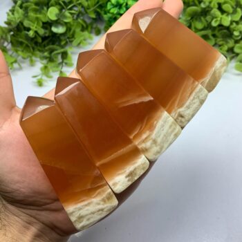 Top Quality Honey Calcite Tower