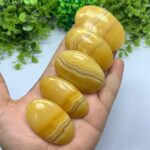 Beautiful Top Quality Orange Calcite Palm Stone