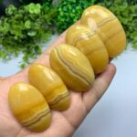 Beautiful Top Quality Orange Calcite Palm Stone
