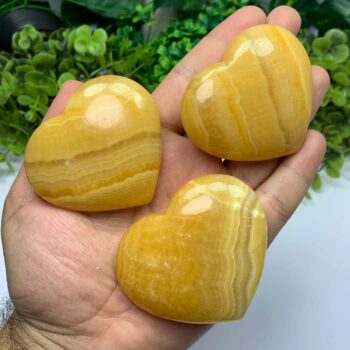 Beautiful Best Quality Orange Calcite Heart