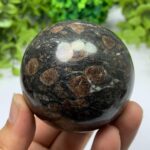 418g Beautiful Astrophyllite Garnet Sphere