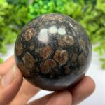 370g Beautiful Astrophyllite Garnet Sphere