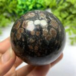 370g Beautiful Astrophyllite Garnet Sphere