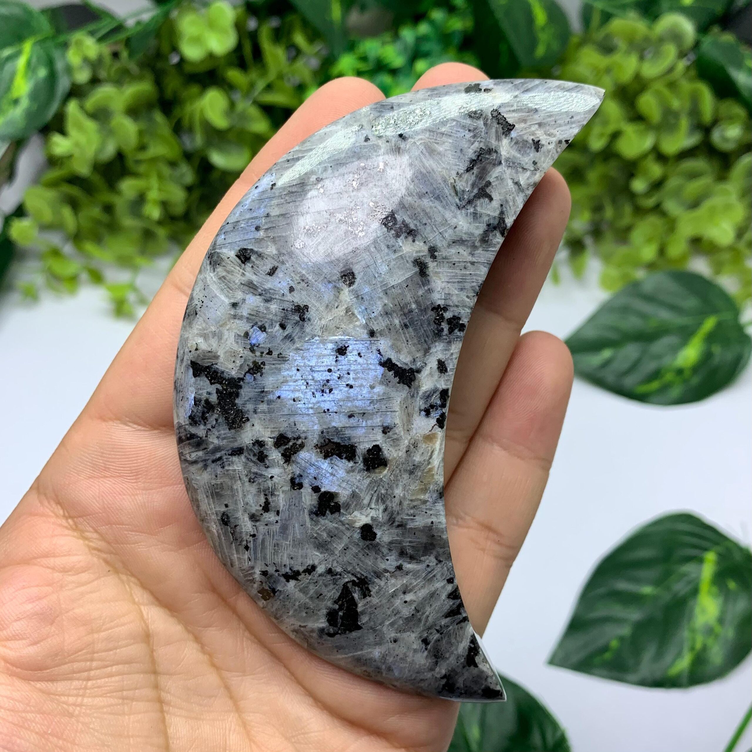 Larvikite Stone Moon Larvikite Stone Moon