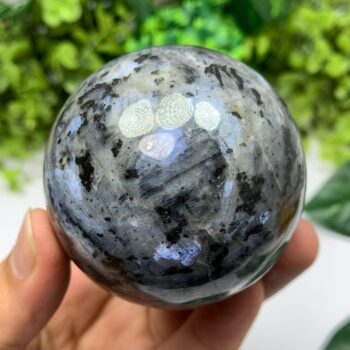 370g Best Quality Rainbow Grey Larvikite Sphere, Larvikite Sphere, Larvikite Ball, Larvikite Stone Sphere, Blue Larvikite, Larvikite, Sphere