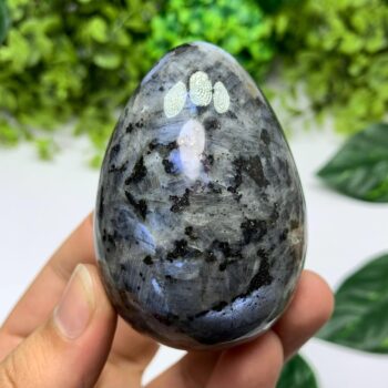 250g Top Quality Rainbow Grey Larvikite Egg, Larvikite Egg, Larvikite Polished Egg, Larvikite Stone Egg, Blue Larvikite, Larvikite Stone Egg