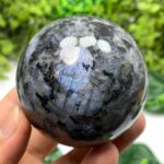390g Best Quality Rainbow Grey Larvikite Sphere