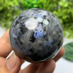 260g Top Quality Rainbow Grey Larvikite Sphere