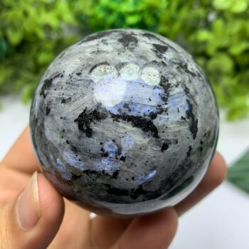 330g Top Quality Rainbow Grey Larvikite Sphere, Larvikite Sphere, Larvikite Ball, Larvikite Stone Sphere, Blue Larvikite, Larvikite, Sphere