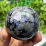 190g Beautiful Rainbow Grey Larvikite Sphere