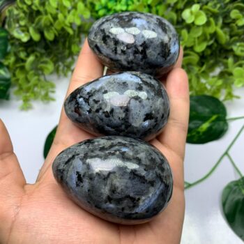 Beautiful Rainbow Grey Larvikite Egg, Larvikite Egg, Larvikite Polished Egg, Larvikite Stone Egg, Blue Larvikite, Larvikite Stone Eggs