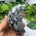 142g Beautiful Rainbow Larvikite Moon