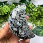 142g Beautiful Rainbow Larvikite Moon