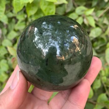 488g Best Quality Green Nephrite Jade, Nephrite Jade, Nephrite Sphere, Nephrite Jade Sphere, Jade Sphere, Nephrite Ball, Nephrite Jade Ball