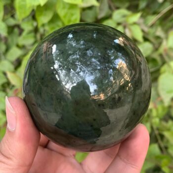 580g Best Quality Green Nephrite Jade, Nephrite Jade, Nephrite Sphere, Nephrite Jade Sphere, Jade Sphere, Nephrite Ball, Nephrite Jade Ball