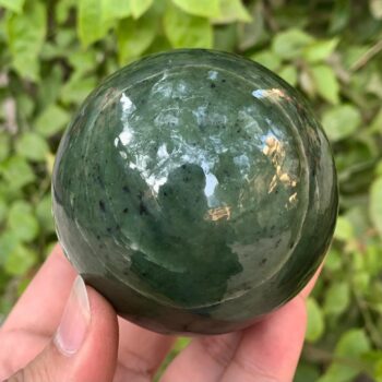 578g Top Quality Green Nephrite Jade, Nephrite Jade, Nephrite Sphere, Nephrite Jade Sphere, Jade Sphere, Nephrite Ball, Nephrite Jade Ball