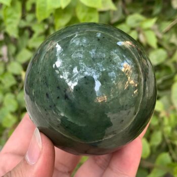 578g Top Quality Green Nephrite Jade, Nephrite Jade, Nephrite Sphere, Nephrite Jade Sphere, Jade Sphere, Nephrite Ball, Nephrite Jade Ball