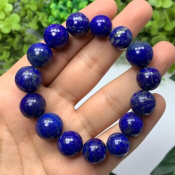 65g Beautiful Lapis Lazuli Bracelet, Lapis Beads Bracelet, Lapis Round Beads Bracelet, Lapis Large Beads Bracelet, Lapis Bracelet, Lapis