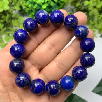 69g Beautiful Lapis Lazuli Bracelet, Lapis Beads Bracelet, Lapis Round Beads Bracelet, Lapis Large Beads Bracelet, Lapis Bracelet, Lapis