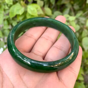 AAA Quality Beautiful Green Nephrite Jade Bangle, Nephrite Jade Bangle, Jade Bangle, Nephrite Bangle, Jade Stone Bangle, Nephrite Jade