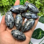 Beautiful Rainbow Larvikite Crystal Massage Wand