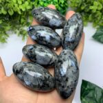 Beautiful Rainbow Larvikite Crystal Massage Wand