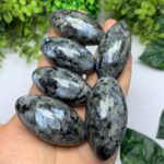 Beautiful Rainbow Larvikite Crystal Massage Wand