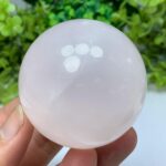 280g Beautiful UV-Reactive Pink Mangano Calcite Sphere