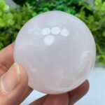 280g Beautiful UV-Reactive Pink Mangano Calcite Sphere