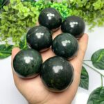 Beautiful Green Serpentine Sphere