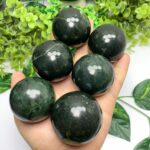 Beautiful Green Serpentine Sphere