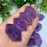 Beautiful Top Quality Transparent Purple Amethyst Double Terminated Points