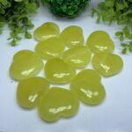 Beautiful Top Quality Yellow Lemon Calcite Heart