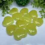 Beautiful Top Quality Yellow Lemon Calcite Heart